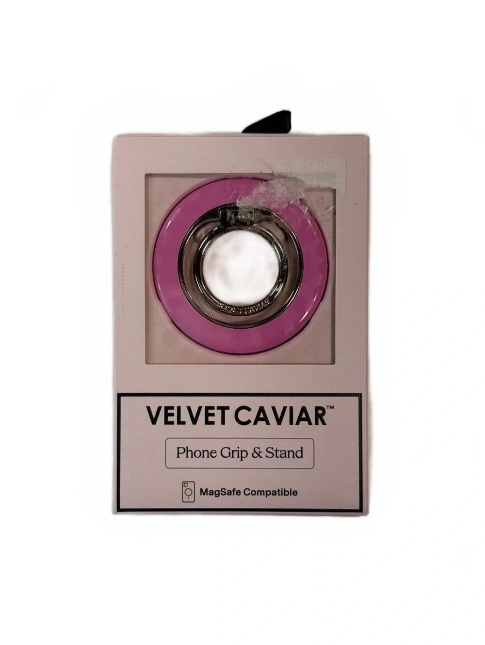 Velvet Caviar MagSafe Phone Grip & Stand Flat Pink Ring 360 Swivel Accessory NEW